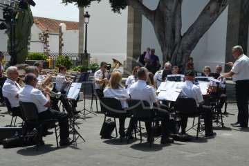 Muestra de artesanía y concierto de la Banda de Música de Telde (Foto Francisco Javier Santana/TA)